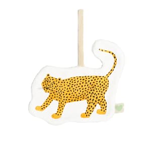 doudou attache-tétine fait main léopard, crée par amour pastel création artisanale et confection de doudou attache tétine et coussin doudou. fabriqué dans notre atelier en France