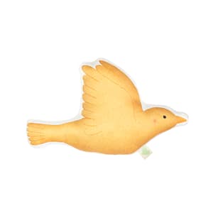 coussin doudou fait main oiseau, crée par amour pastel création artisanale et confection de doudou attache tétine et coussin doudou. fabriqué dans notre atelier en France