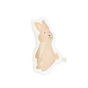 coussin doudou fait main lapin, crée par amour pastel création artisanale et confection de doudou attache tétine et coussin doudou. fabriqué dans notre atelier en France