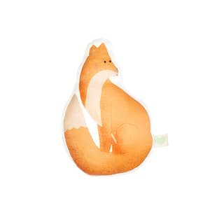 coussin doudou fait main renard, crée par amour pastel création artisanale et confection de doudou attache tétine et coussin doudou. fabriqué dans notre atelier en France