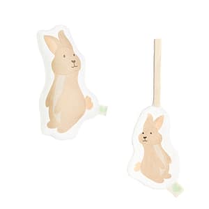 Coffret coussin doudou animal et doudou attache-tétine "Louis" - Exclusivité web